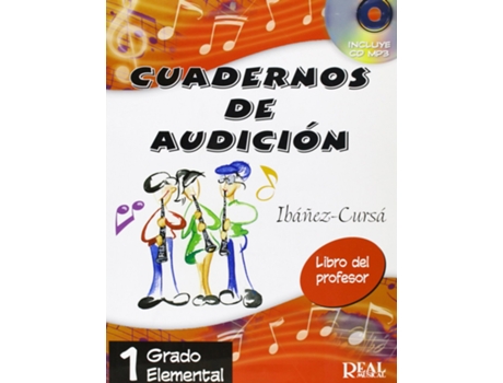 Livro Cuadernos De Audición Grado 1 Medio Libro Del Profesor +Cd de Cursa Ibañez (Espanhol)
