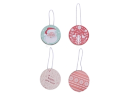 Baok-4 Peças Conjunto De Adornos De Grito Resistente A Quebras Para Decoração Suspensa Festiva