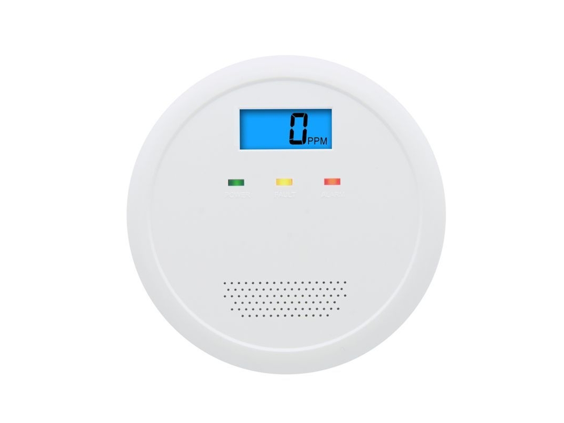 2026 detector de Monóxido de Carbono Sem Fio com Tela Digital para Segurança Residencial 1 Pacote