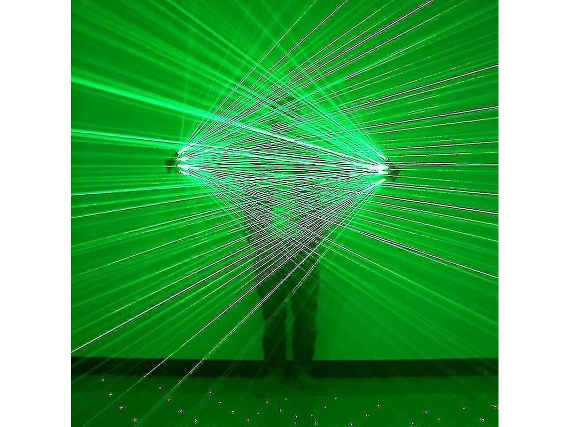 Luvas a laser verde Fasst, acessórios de LED para apresentações e eventos no palco.