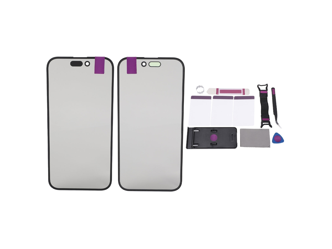 2pcs Tela Frontal Externa Reposição Iphone 14 Pro Kit Reparo