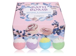 Conjunto De 4 Bolas De Sal De Baño Exfoliante Con Fragrancia 100g