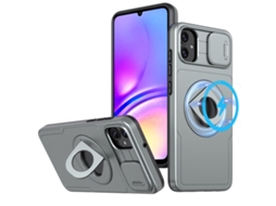 Capa Zruxe Compativel Com Samsung Galaxy A05 4g (camshield - Magsafe - Ring Holder - Cinza Titânio)