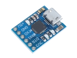 Conversor USB Laxiscreed para UART TTL com saídas de 3,3 V e 5 V para projetos eletrônicos.