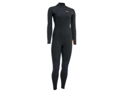 Terno de Neoprene Feminino Manga Longa com Zíper Nas Costas Element 5/4 Mm Preto Lion