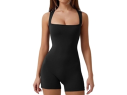 2026 traje Entero de Control Abdominal para Mujer com Tirantes e Colo Quadrado