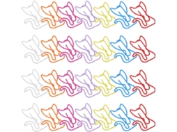 Clips de papel Alasum com design de gato, 50 unidades, em metal resistente com acabamento refinado, ideais para mesa.