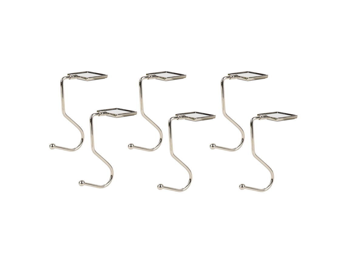Ganchos para Meias de Natal, Zinc, 10kg, Forma S, Níquel, 9x5cm LAXISCREED