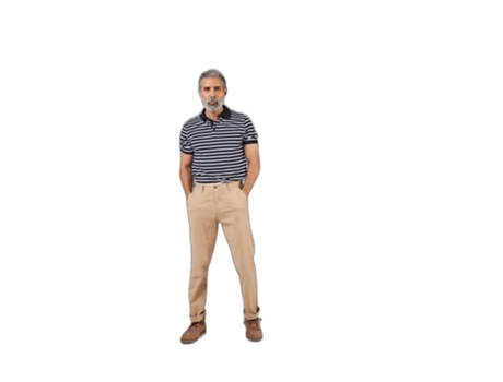 Calças de Homem FRONT ROW Chino Stretch Cinzento (S)
