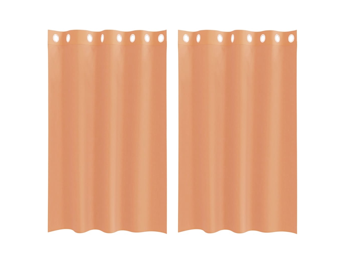 Voile Curtain, Voile Curtains Vidaxl Marrom Tecido (140 X 175 Cm)