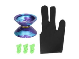 Ats yoyo Toy 2 Modos de Rotação Truques com Corda Descompressão Rolamento Não Responde para Crianças Roxo