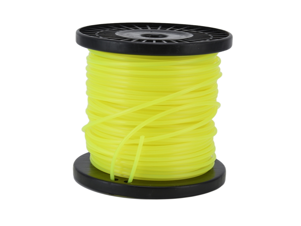 Primerox linha de Cortador 3.0mm Amarela Redonda Nylon 50m para Cortes Pesados Weedeater