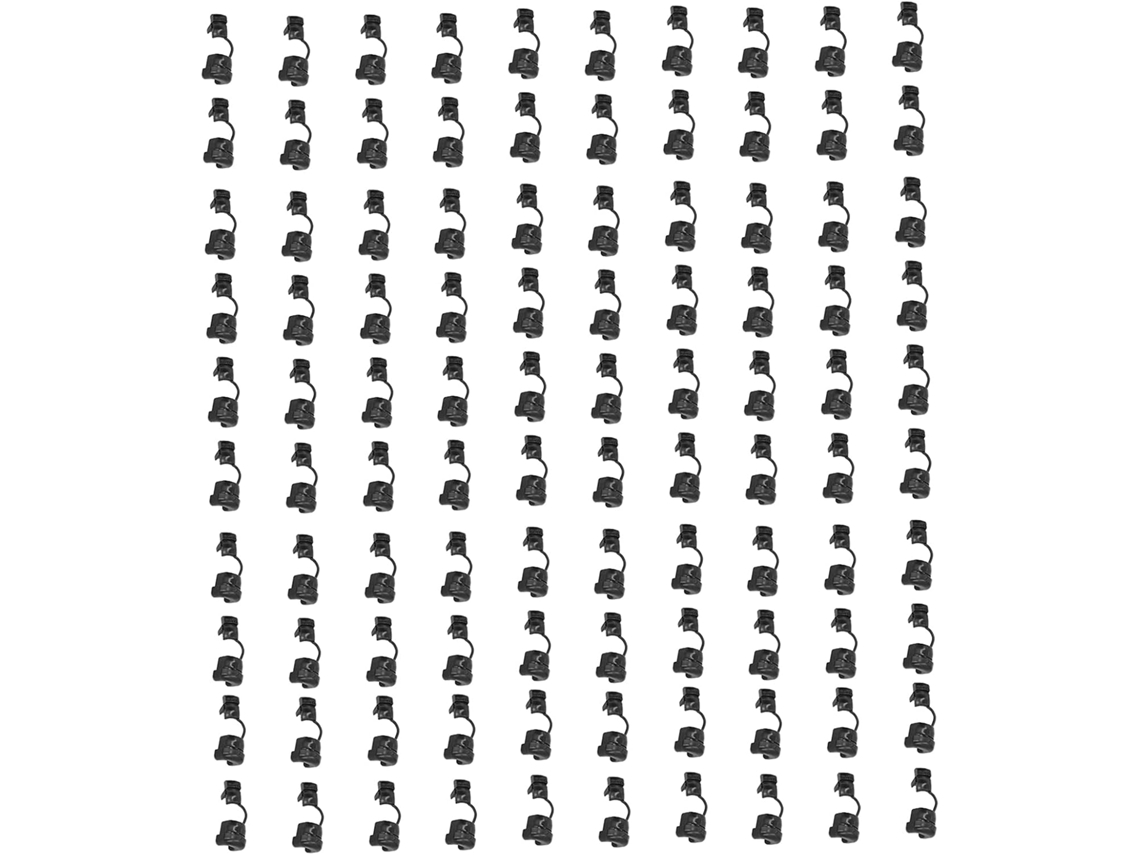 Conjunto De 100 Buchas Alívio Tensão Em Nylon Para Fios, Fixação