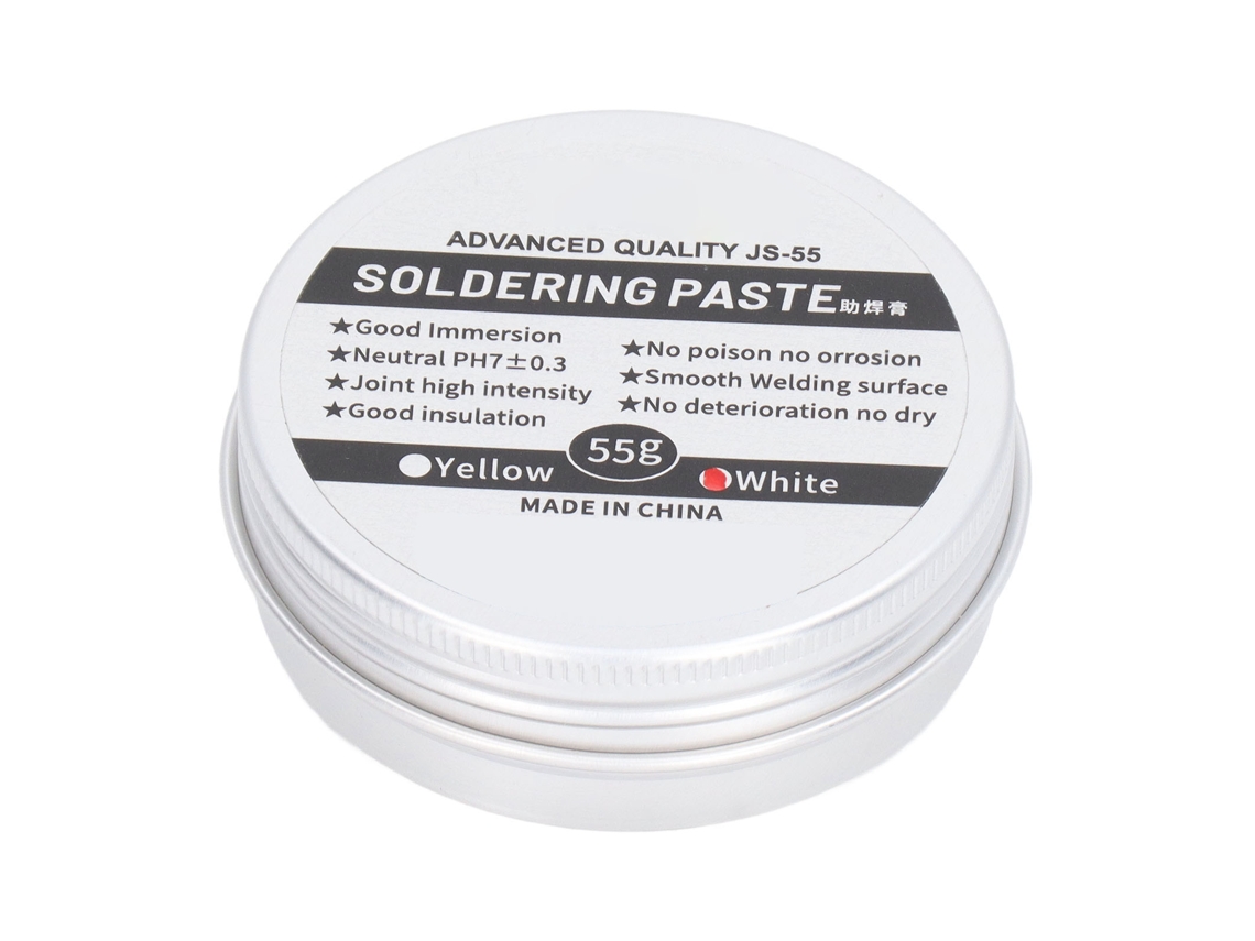 Pasta De Soldadura Com Colofonia Flux De Baixa Temperatura Sem Limpeza Acessórios De Soldadura Branco 55g