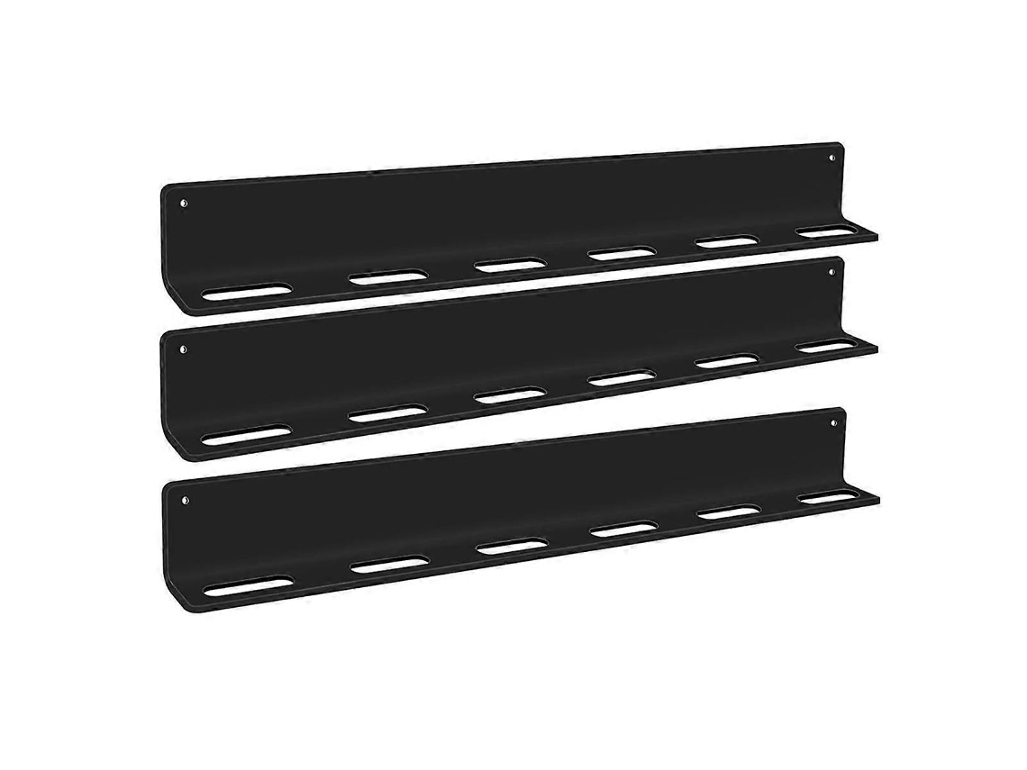 Suporte de Parede para Óculos de Sol em Acrílico Transparente com 6 Compartimentos para Armazenamento de Óculos, Cor Preta AQUAFORGE