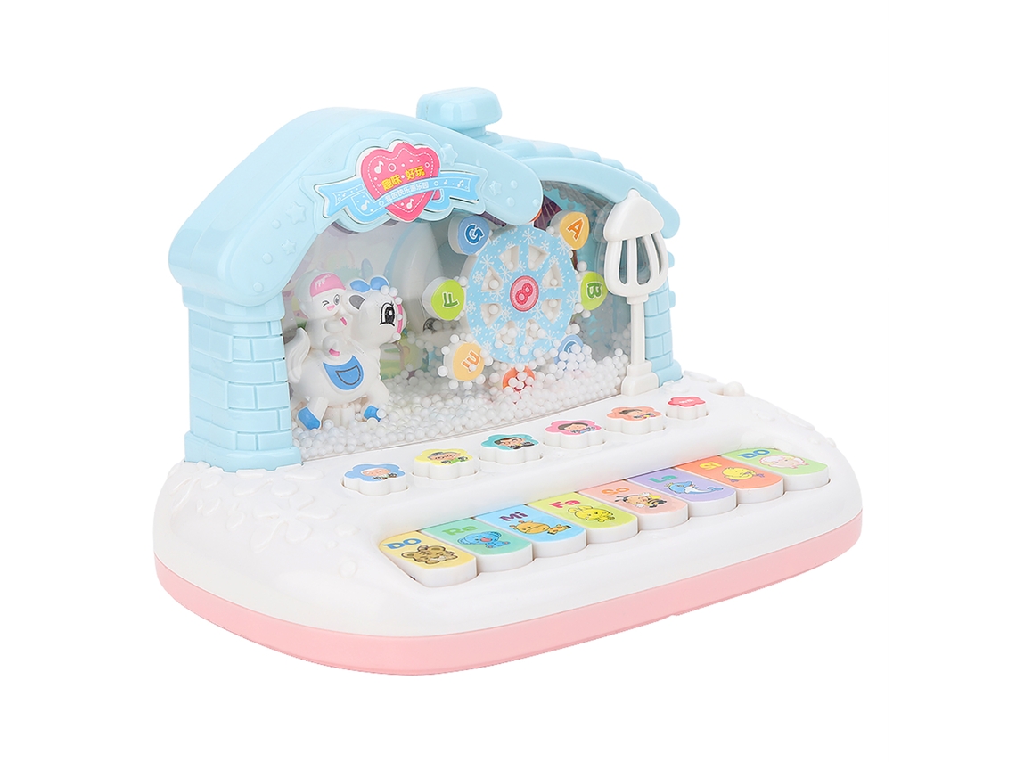 Mali brinquedo Piano Eletrônico Mini Infantil Educativo Simulação Instrumento Musical com Luzes e Som