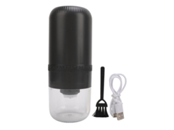 Moedor Elétrico Café Grãos Inox Usb Cinza