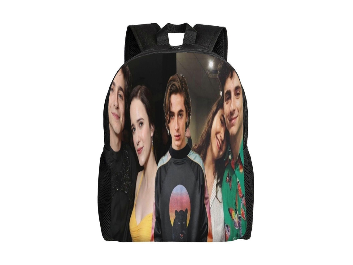 Mochila De Estudante Timothe Chalamet D262, Leve E Durável, À Prova Dágua E Com Alça De Ombro Ajustável M262 Olysi Shop