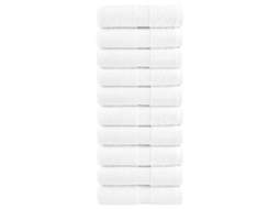Vidaxl Toalhas De Bidé Premium Solund 10 Pcs 30x50 Cm 600 Gsm Branco