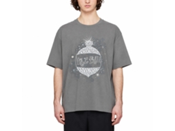 Rockinstone Harry Potter Christmas Sphere Hogwarts Charcoal T-shirt Size:xl