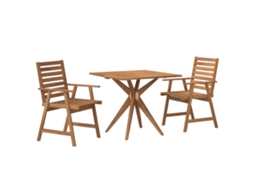 Garden Dining Set, Garden Dining Sets Vidaxl Marrom Madeira De Acácia (85 X 85 X 75 Cm)
