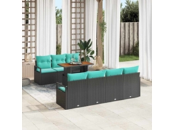 Vidaxl Conjunto De Sofá De Jardim 8 Unid. 7-número De Lugares