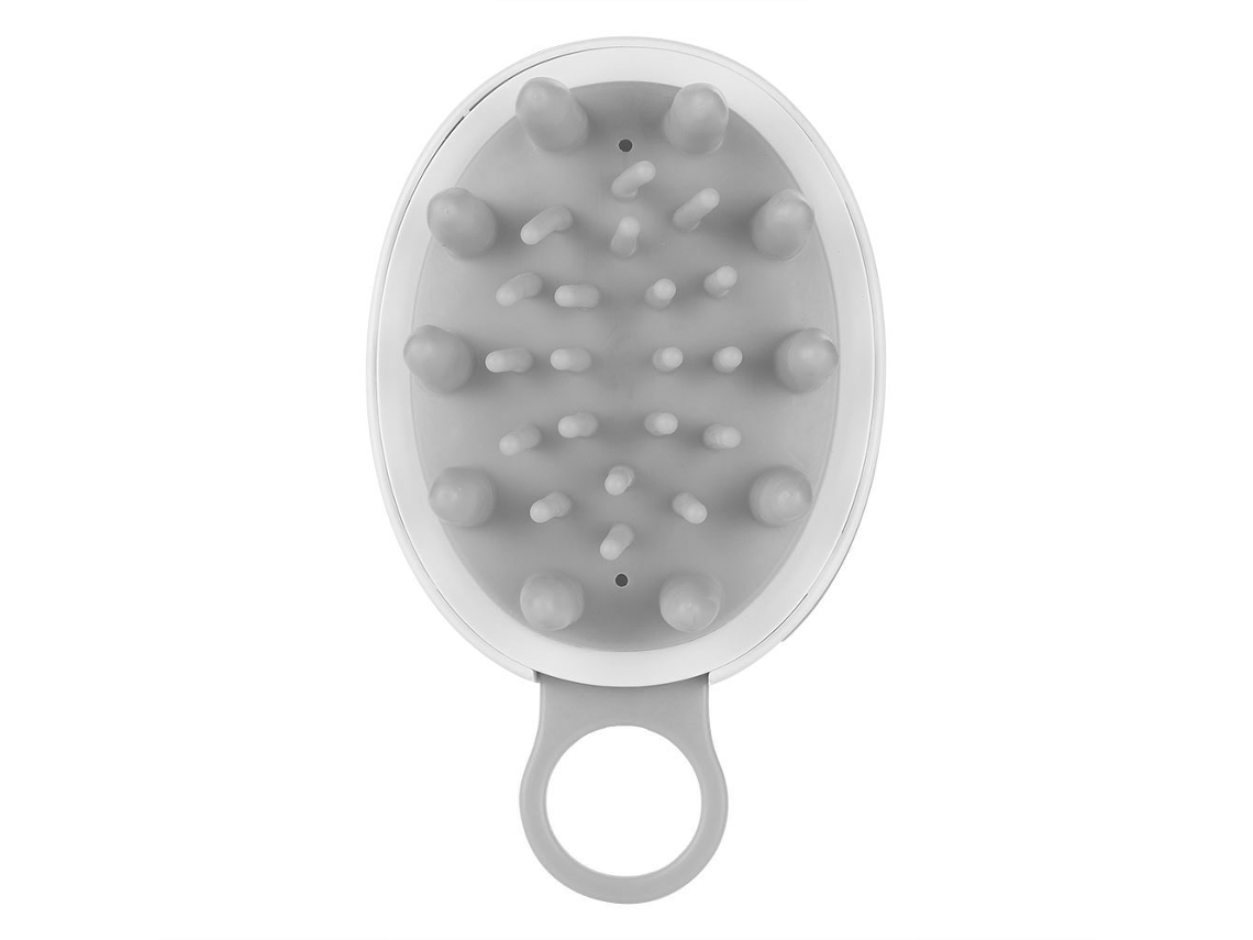 Escova De Massagem Para Shampoo De Silicone Com Limpeza De Couro Cabeludo E Cabelo (preto)