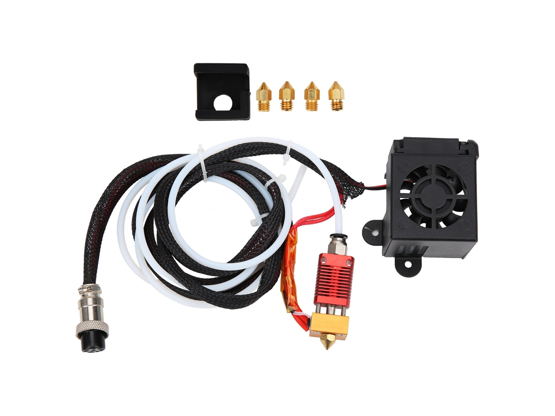 Kit De Bico Quente Extruder Com Mangueira De Silicone Para Impressora 3d Cr-10 Acessórios