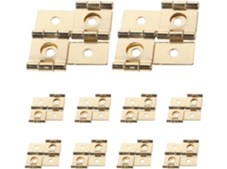 Conjunto de 20 Dobradiças de Dupla Ação de 47 X Mm em Metal Dourado Vintage para Portas e Janelas Dobráveis. SFUSHOS