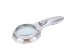 2 Peças Lente De Aumento Th‑600555 Com Led, Aumentador De Leitura De Alta Definição, Mango Ergonômico, Equipamento Óptico Portátil