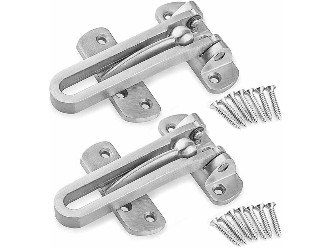 Cadeado De Segurança Em Aço Para Janelas E Portas, Pacote Com 2 Unidades, Sem Corrente.