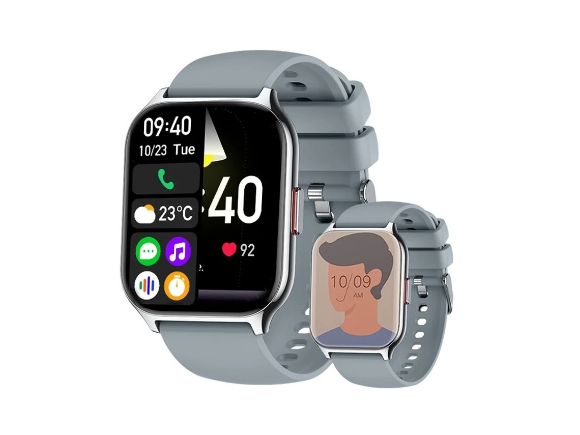Smartwatch feminino Bestvite P95 com tela de 2,1 polegadas e 24 modos esportivos, rosa