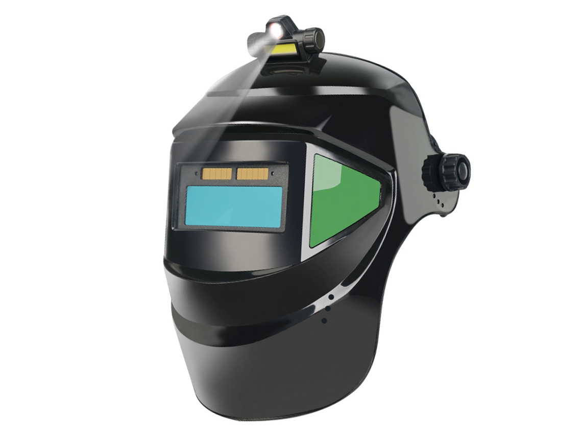Máscara De Soldadura Autooscurecedora Com Ajuste Automático De Luz, Visão Larga E Cor Verdadeira Para Soldagem, Polimento E Corte