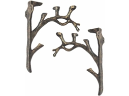 Suporte Triangular Para Prateleira, 2 Peças, Ferro Fundido, Para Parede