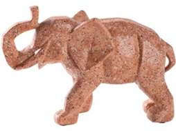 Estatuetas de Elefante em Resina para Decoração Casa. Figura Geométrica Animal como Item Decorativo CHABERLU