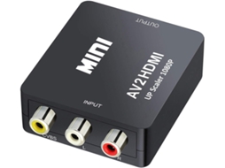 Suporte Para Adaptador De Conversor De Áudio E Vídeo Mini Av Rca Cvbs Para Hdmi 7 Aquaforge