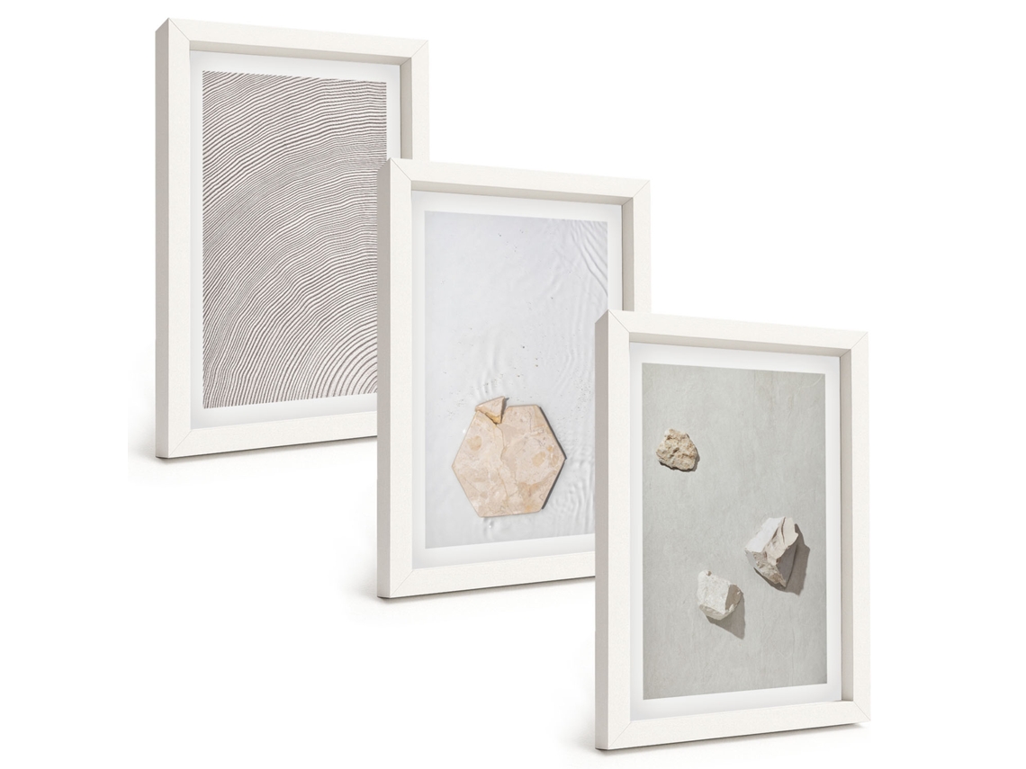 Composição De Quadros Texturas De Areia Boho Vibrantes Espelharte (3 Peças 20x30 Cm)
