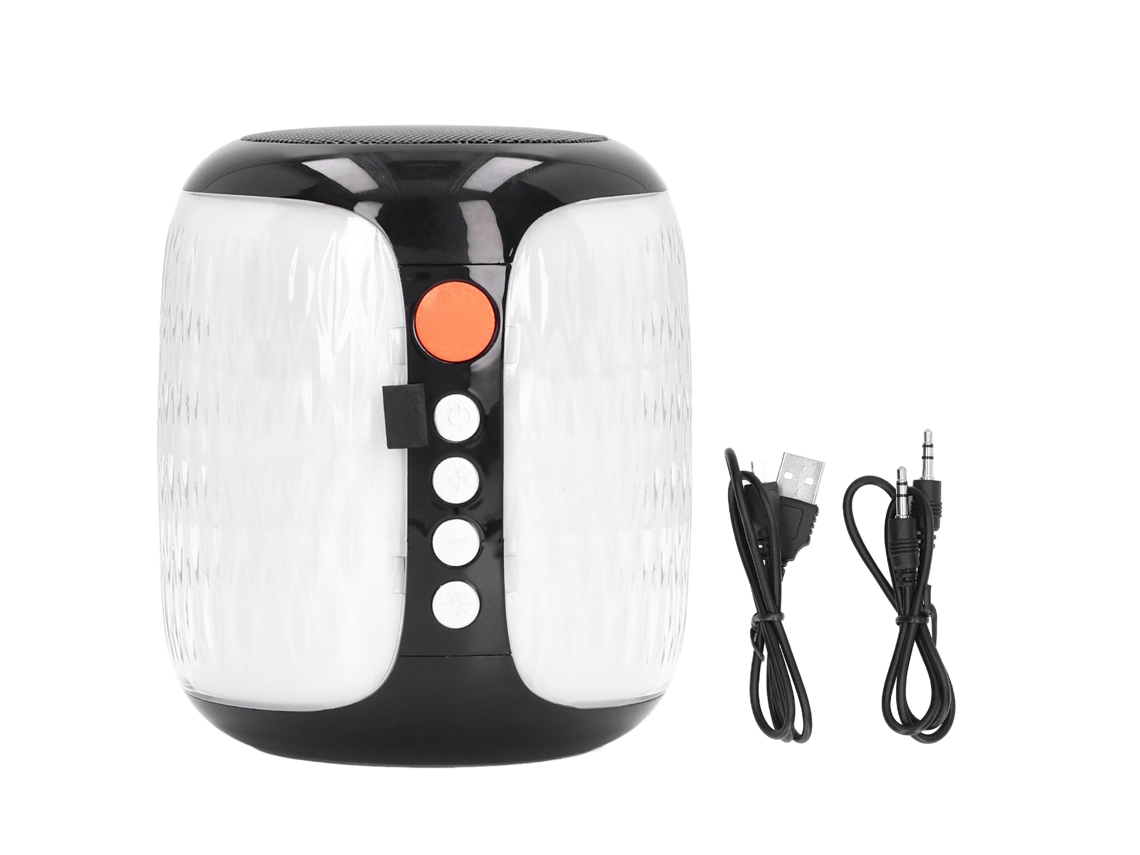 Caixa de Som Bluetooth Sem Fio Led Mini Portátil com Subwoofer, FM e Chamada Hands Free