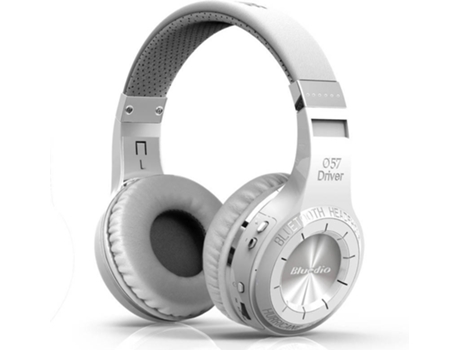 Auscultadores Bluetooth BLUEDIO HT (Over Ear - Microfone - Noise Cancelling  - Branco)