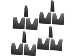 Organizador de bolsas para SUVs e caminhonetes, conjunto de 2 unidades com estrutura de plástico vermelho.