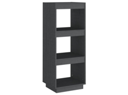 Book Cabinet, Book Cabinets Vidaxl Cinzeto Madeira De Pinho (n/a)