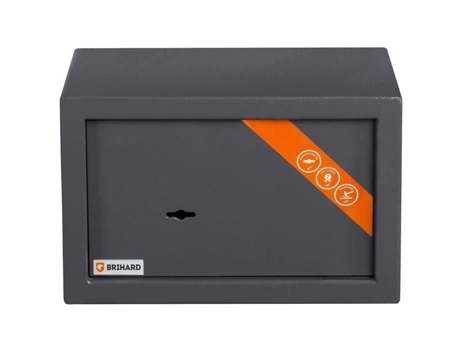 Cofre BRIHARD - Fechadura com chave - Paredes de 1,5 mm - Porta de 4 mm - 10,8 l