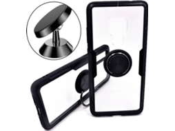 Kit Suporte Magnético e Capa Huawei Mate 20 3x1 Clear Armor Transparente