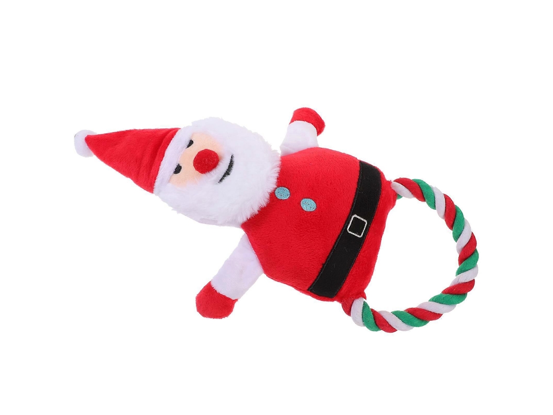 Brinquedo De Natal Para Cão Com Guizo E Peluche