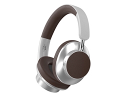 Fones De Ouvido Bluetooth Vje902 Com Suporte Para Cabeça, Marrom E Prata. Brilvibera