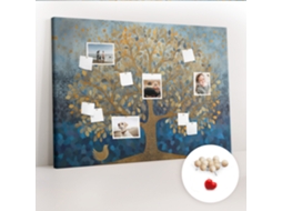 Painel De Cortiça Para Parede Árvore Abstrata Para O Escritório Espelharte (140x100 Cm)