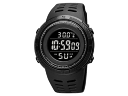 Relógio Eletrônico Multifuncional Skmei 1681 Com Visor Digital Led Luminoso E Medição De Temperatura Corporal E Ambiente.