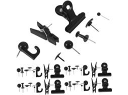 Conjunto De 418 Tachinhas Metal Preto Para Quadros Cortiça Gancho