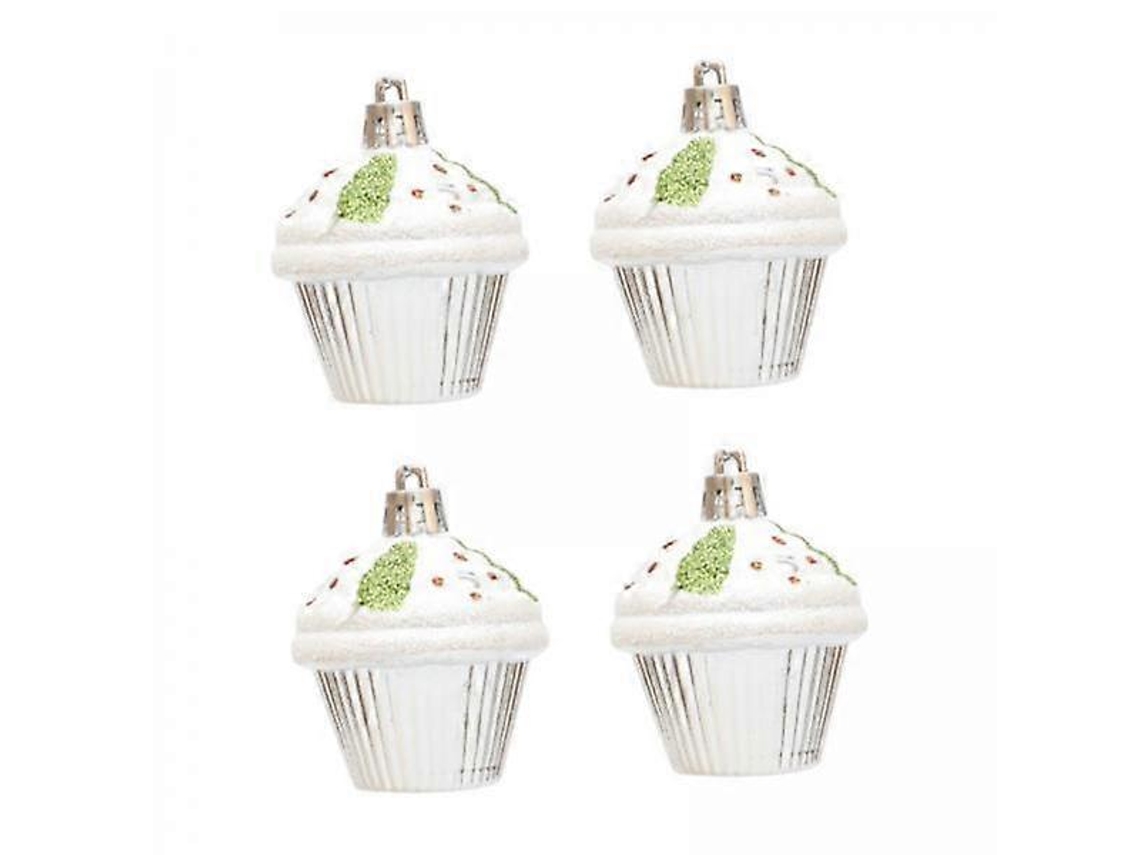 X 4 Enfeites Para Cupcake De Natal, Enfeites Para Pendurar Na Árvore De Natal. Olysi Shop