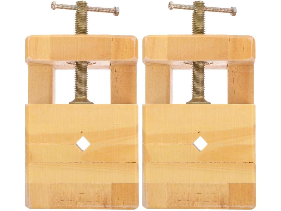 2 Tornos de Mesa Pequenos em Madeira Faia Alipis